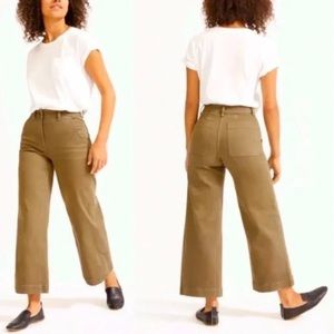 Everlane Wide Leg Crop 4 Regular in brown